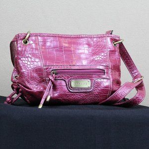 Dark Pink Vinyl Strada Purse